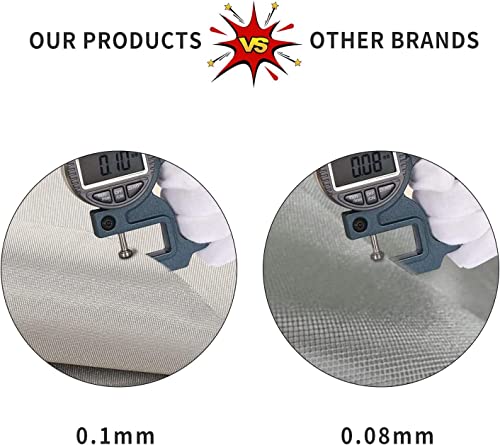 Faraday Fabric Cage Kit for EMF Protection - 44" W x 108" L Fabric + 36" L Tape + Scissors - Essential EMF Shielding Sol