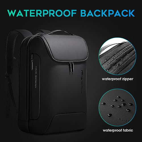 Men's BANGE Anti-Theft Waterproof Backpack with USB Charging Port for Travel and Business | High-Tech Waterproof BANGE