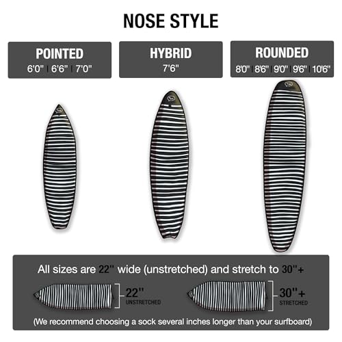 Stevie Surfboard Sock Cover - Light Protective Bag for Surfboards | Choose Size and Color