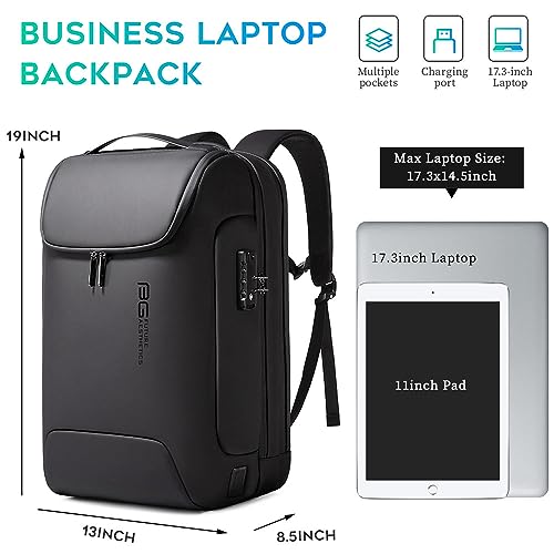 Men's BANGE Anti-Theft Waterproof Backpack with USB Charging Port for Travel and Business | High-Tech Waterproof BANGE