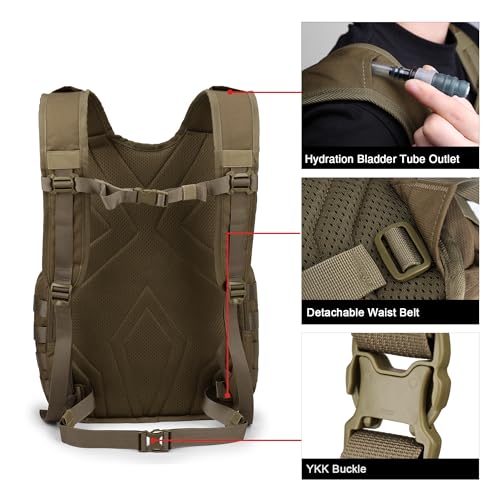Mardingtop 25L Tactical Molle Hiking Backpacks for Hiking and Camping Enthusiasts Military Travel