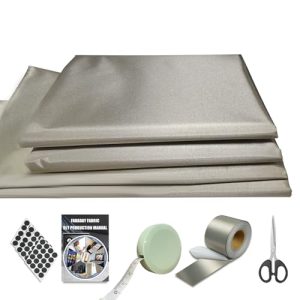 Faraday Fabric 43" W×118" L Conductive Faraday Blanket for EMF Protection, Military Grade, Large Size