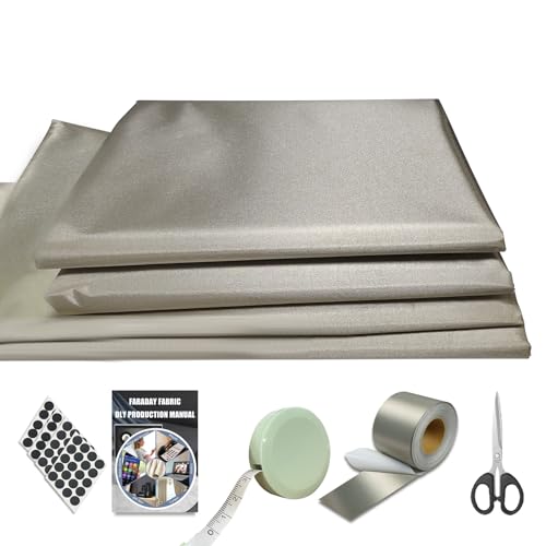 Faraday Fabric 43" W×118" L Conductive Faraday Blanket for EMF Protection, Military Grade, Large Size
