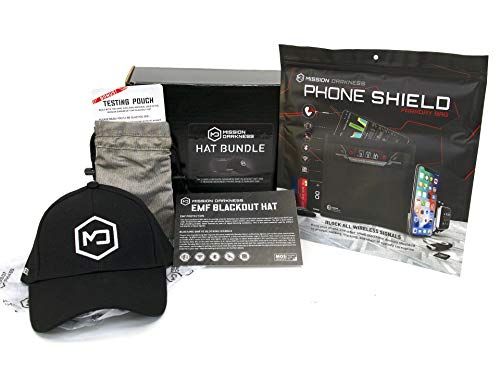 Mission Darkness EMF Blackout Hat and Phone Shield Bundle - EMF Protection and RF Shielding for Tech Lovers - Limited Ed