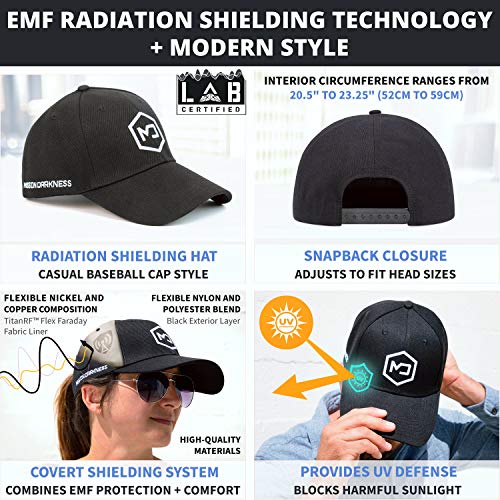 Mission Darkness EMF Blackout Hat and Phone Shield Bundle - EMF Protection and RF Shielding for Tech Lovers - Limited Ed