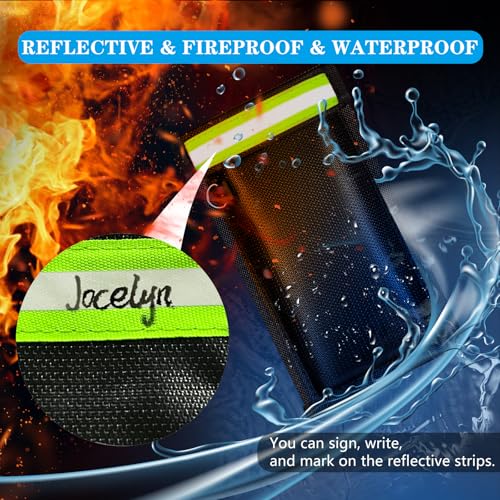 Faraday Bags for Phone and Car Keys Signal Blocking Pouch Anti-Theft Cage Fireproof Waterproof 2 Pack