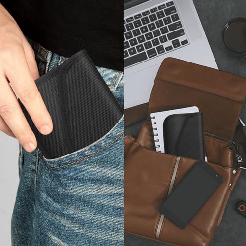 Faraday Bag 2 Pack RFID Signal Blocking Bag for Privacy Protection and Car Key FOB | Faraday Bag 2 Pack RFID Shielding