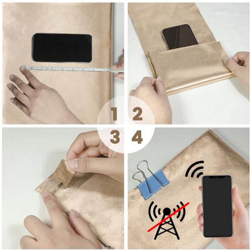 Faraday Fabric 43”x118” with Faraday Tape Military Grade Protection for WiFi, GPS Nickel Copper