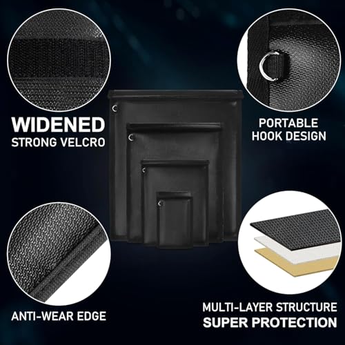 4 Pack Fireproof and Water Resistant Faraday Bags for Phones, Laptops & Tablets & Car Keys 4 Pack Large Fireproof and