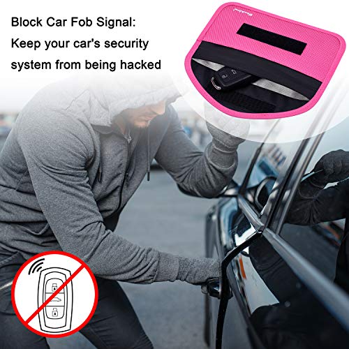 Signal Blocking Bag, Techion RFID Faraday Bag Shield Pouch Wallet Case for Cell Phone and Car Key FOB - Privacy Protecti