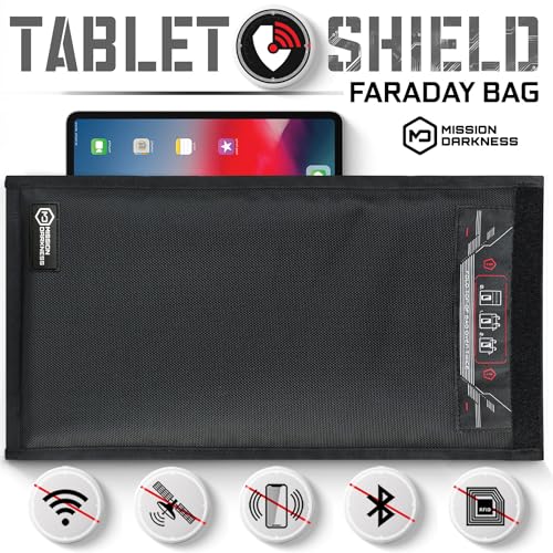 Mission Darkness Non-Window Faraday Bag for Tablets - Device Shielding for Law Enforcement and Military, Executive Priva