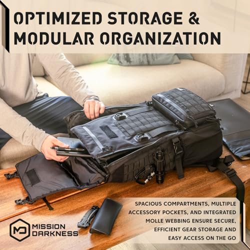 Mission Darkness Odin Guard Faraday Backpack for Military-Grade RF Shielding and Travel Protection // Detachable Valkyri
