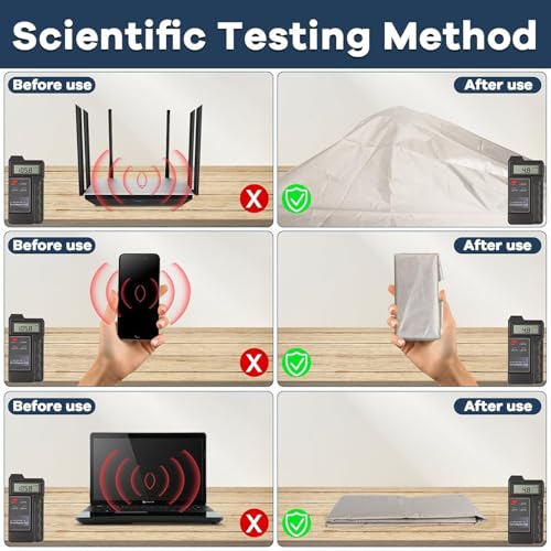 Faraday Fabric 43” x 118” Conductive Material Shielding for WiFi, Cell, Bluetooth, RFID, EMP Protection