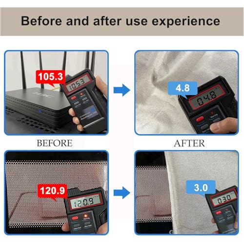 Faraday Fabric 43" W×118" L Conductive Faraday Blanket for EMF Protection, Military Grade, Large Size