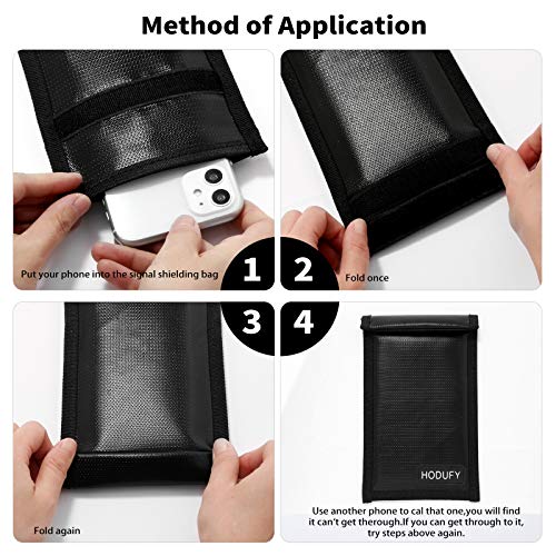 Upgraded Fireproof Waterproof Faraday Bags for Key Fob | Signal Blocking Bags for Key Fob - 2 Pack, 7.7 x |7 Inches | A