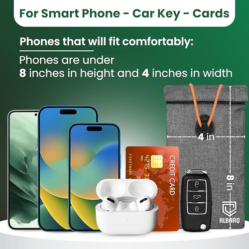 Premium EMF Blocker Case for Cell Phone Protection Fits All Smartphones Anti-Shield Sleeve Pouch Cover Black Premium EMF