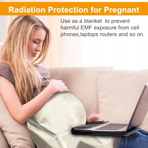 Faraday Fabric 43" W×118" L Conductive Faraday Blanket for EMF Protection, Military Grade, Large Size