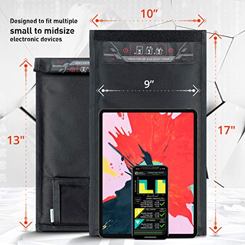 Mission Darkness Non-Window Faraday Bag for Tablets - Device Shielding for Law Enforcement and Military, Executive Priva
