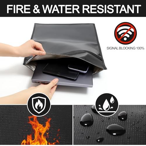 Large Faraday Case 18.5" x 1|7" for Laptops, Signal Blocking Bag with Superior RFID Signal Shielding Large Faraday Case