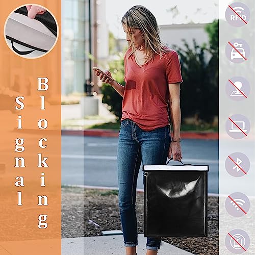 Faraday Bags for Laptops & Phones + Shielding + Protection from Electromagnetic Interference + Lightweight & Padded (16"