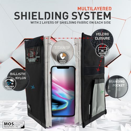 Mission Darkness Non-Window Faraday Bag for Phones: Signal Blocking, EMP CME Protection, Device Shielding for Law Enforc