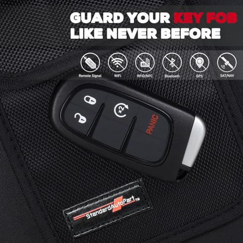 StandardAutoPart Faraday Bag for Car Keys – Anti-Theft Key Fob Pouch with RFID Signal Blocker - Protects Against Car Hac