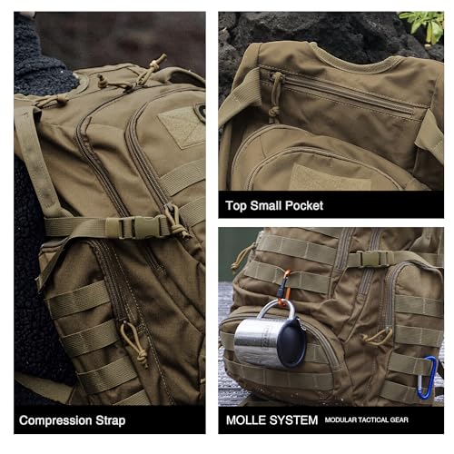 Mardingtop 25L Tactical Molle Hiking Backpacks for Hiking and Camping Enthusiasts Military Travel