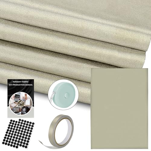 Faraday Fabric 43”x129” 314" L Tape Military Grade Protection for EMF EMP EMP Shield | Military Grade Faraday Cloth 43”