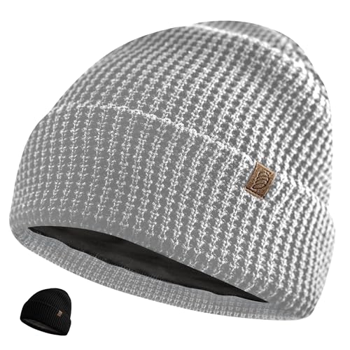 Golden Kocoon Golden Kocoon® - Organic Cotton Beanie with EcoShield™ Tech - Adult Size Grey Hat for E-M-F Protection - S
