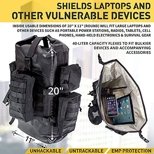 Mission Darkness Dry Shield Faraday Backpack 40L - Waterproof and Anti-Tracking | Mission Darkness Dry Shield Faraday B