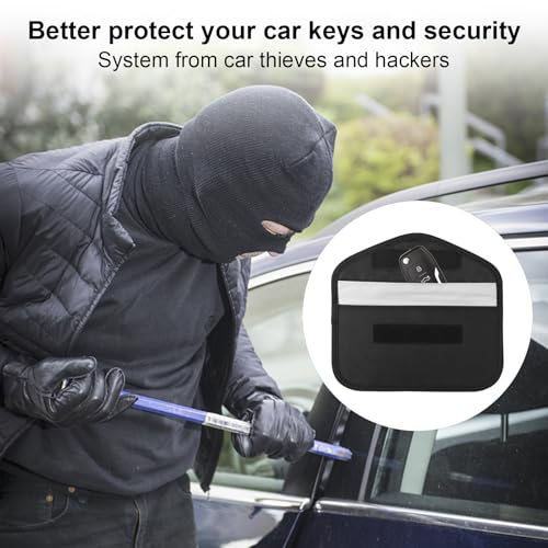 Faraday Bag 2 Pack RFID Signal Blocking Bag for Privacy Protection and Car Key FOB | Faraday Bag 2 Pack RFID Shielding