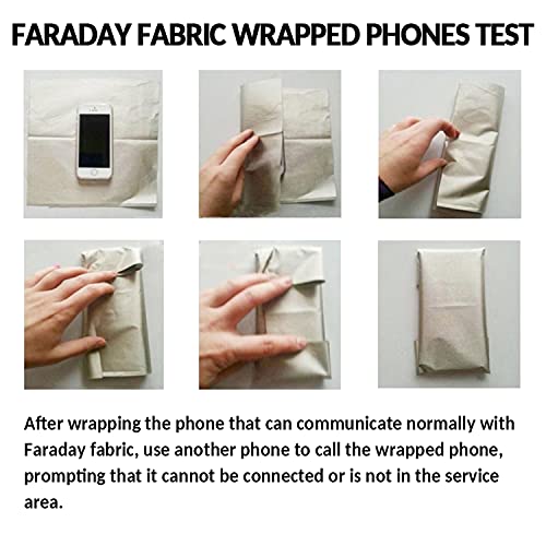 43" x 108" Faraday Fabric Military Grade Signal Blocking Cloth for Home RFID, Bluetooth, WiFi, GPS, 5G Protection
