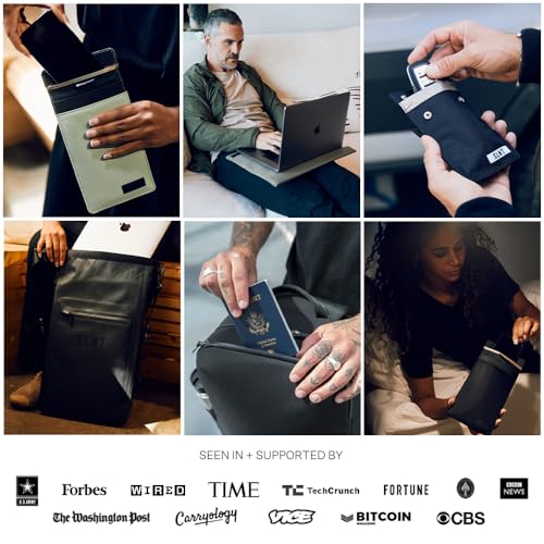 SLNT Waterproof Faraday Dry Bag - Durable 420D Waterproof Nylon Bag - Protects Electronics from Water and Spying - Block