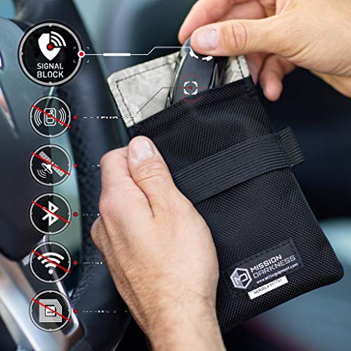 Mission Darkness Faraday Bag Bundle - RF Shielding, EMF Reduction, and Anti-Tracking for Phone, Tablet, and Laptop Size