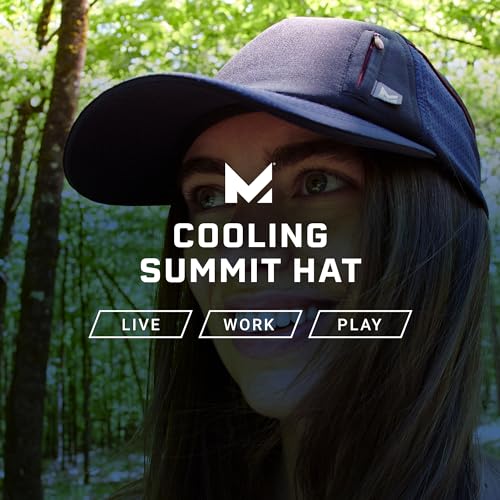 MISSION Cooling Summit Hat - Unisex Baseball Cap - Lightweight & Adjustable - Cools Up to 2 Hours - UPF 50 Sun Protectio