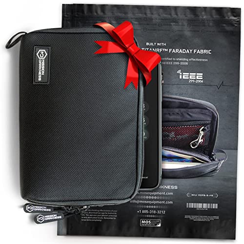 Mission Darkness Phone & Keyfob Faraday Bag Bundle - RF Shielding, Anti-Tracking & Hacking, EMP Protection (2-Pack)
