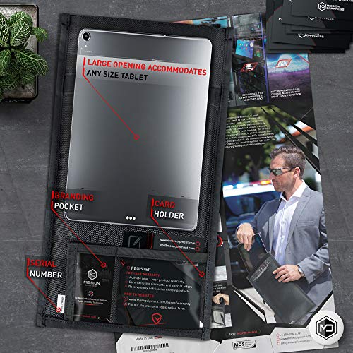 Mission Darkness Non-Window Faraday Bag for Tablets - Device Shielding for Law Enforcement and Military, Executive Priva