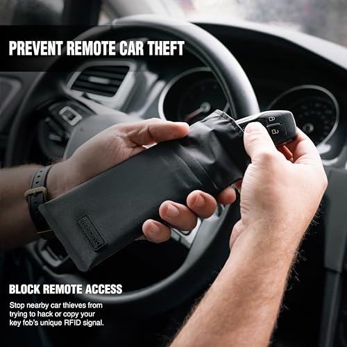 Faraday Key Fob Jacket® - RFID Shield | Anti-Theft Protection for Smartphone | Travelers and Tech Lovers | Commute and L