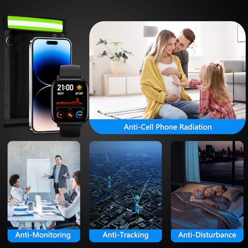 Faraday Bags for Phone and Car Keys Signal Blocking Pouch Anti-Theft Cage Fireproof Waterproof 2 Pack