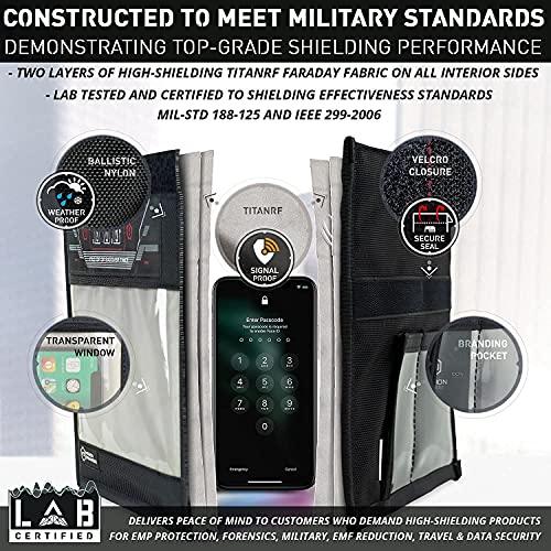 Mission Darkness Window Faraday Bag: Device Shielding for Law Enforcement and Military, Travel, and Data Security // Ant