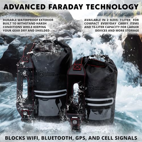 Mission Darkness Dry Shield Faraday Tote - Signal Blocking & Anti-Tracking for Phone & Tablet Security | Mission Darkne