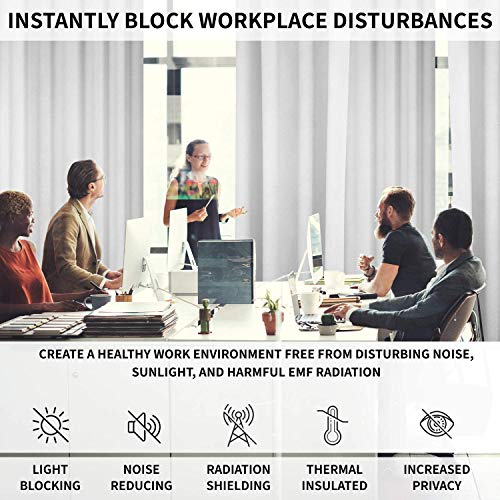 Mission Darkness TitanRF Radiation Shielding Blackout Curtains for EMF Protection, Suitable for Home Use, Blocks Radio F