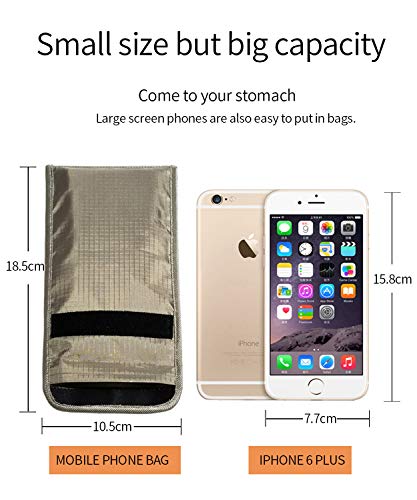 LVFEIER Cell Phone Anti-Tracking Anti-Spying Bag for Privacy Protection - Signal Blocking Wallet Case