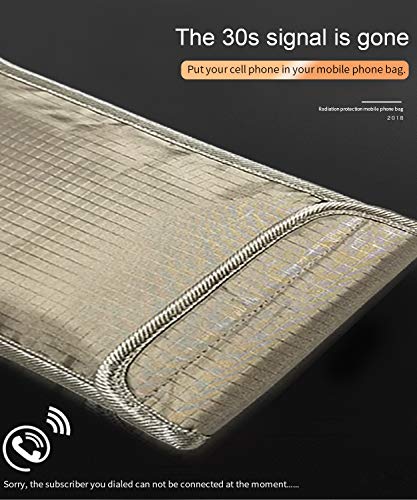 LVFEIER Cell Phone Anti-Tracking Anti-Spying Bag for Privacy Protection - Signal Blocking Wallet Case