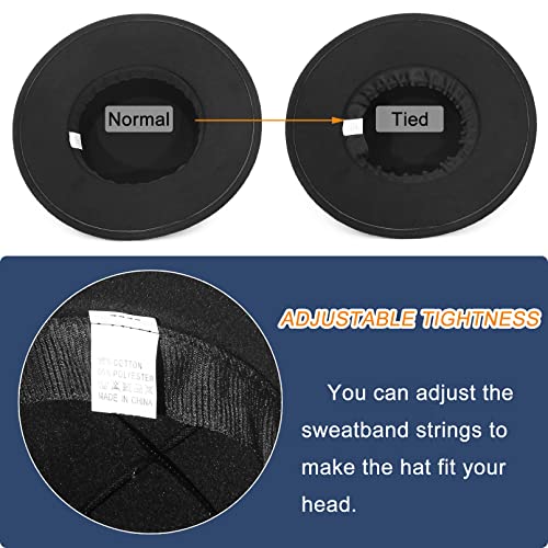 EOZY Classic Felt Fedora Hat for Men and Women Wide Brim Flat Top Casual Party Church Hat