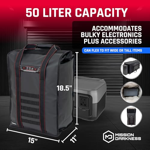 Mission Darkness Dry Shield T10 Faraday Bag - Military-Grade RF Shielding & EMP CME Protection for Electronics | Missio