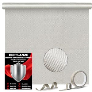Faraday Fabric 43” x 118” Conductive Material Shielding for WiFi, Cell, Bluetooth, RFID, EMP Protection
