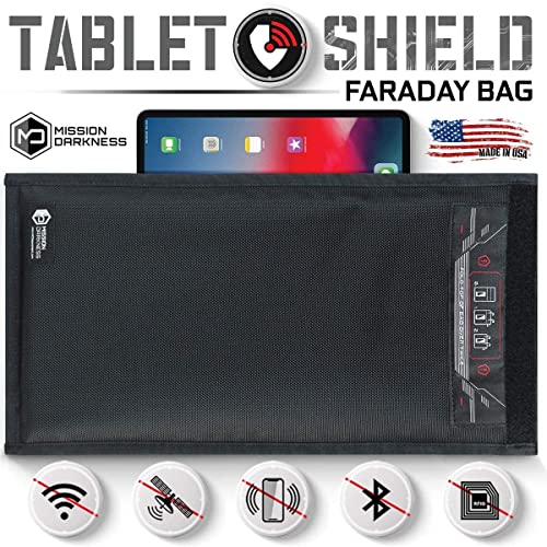 Mission Darkness RF Shielding Faraday Bag for Phone and Laptop Anti-Tracking Hacking Spying Mission Darkness EMF Reduc