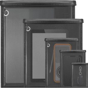 Quctak Large Faraday Cage Anti-Tracking Signal Blocker for Laptops & Tablets & Phones & Car Keys | Quctak Fireproof & W