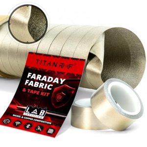 Mission Darkness TitanRF Faraday Fabric Pro Construction Kit for Military Grade RF Signal Blocking + 6 Yards // 44" W x